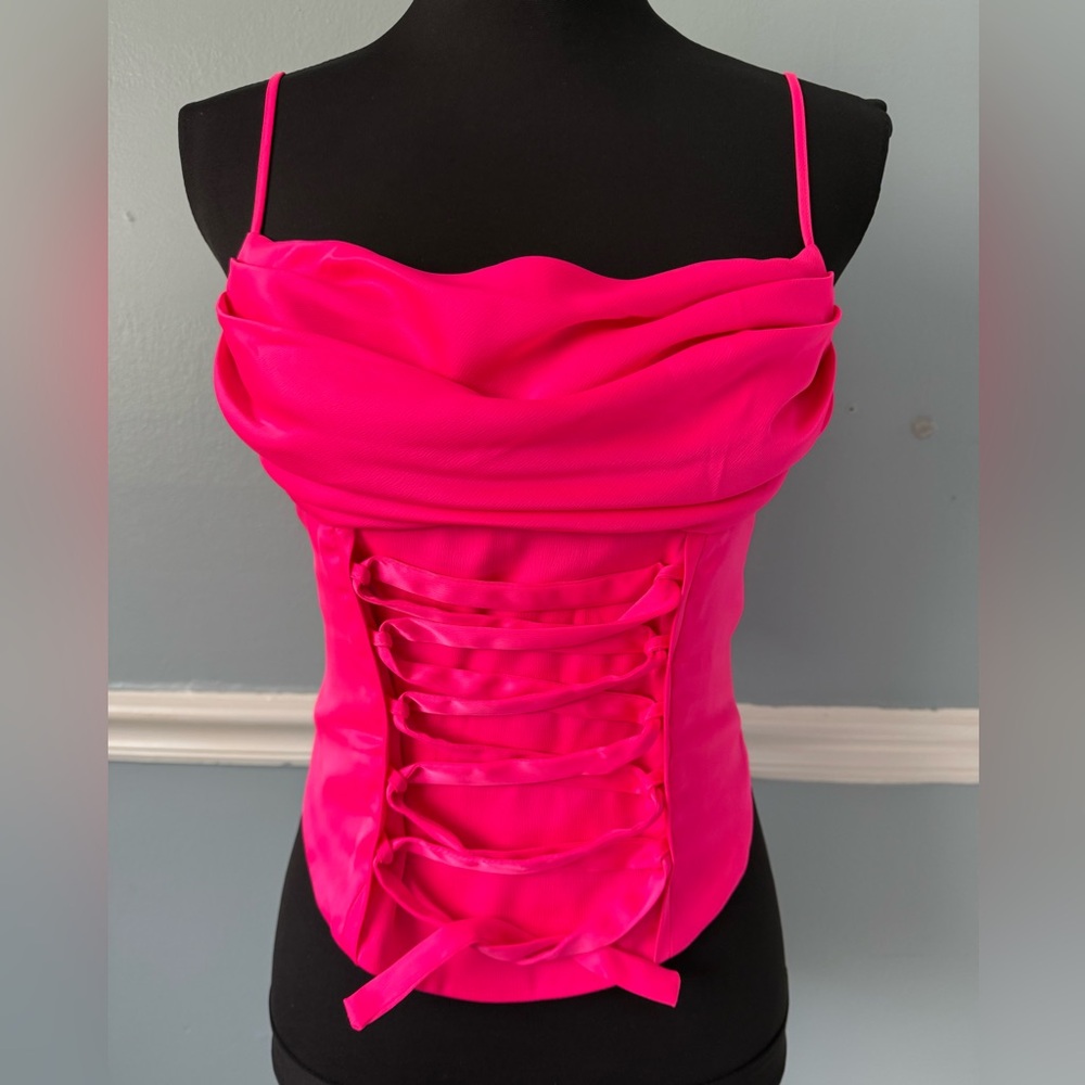 Silence + Noise Bright Pink Top